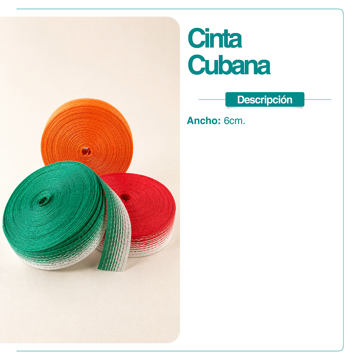 CINTA CUBANA 0,60 X 50MTS