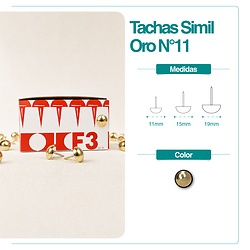 Tachas Simil Oro
